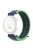 For Huawei Watch GT 4 41mm / Garmin Venu 3S Nylon Watch Strap 18mm Sports Watchband - Bright Green+Blue