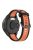 For Huawei Watch GT 4 41mm / Garmin Venu 3S Silicone Watch Bands Dual-Color 18mm Textured Strap - Black+Orange