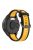 For Huawei Watch GT 4 41mm / Garmin Venu 3S Silicone Watch Bands Dual-Color 18mm Textured Strap - Black+Yellow