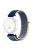 For Huawei Watch GT 4 41mm / Garmin Venu 3S Watch Band 18mm Nylon Loop Adjustable Wrist Strap - Ice Ocean Blue