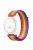 For Huawei Watch GT 4 41mm / Garmin Venu 3S Watch Band 18mm Nylon Loop Adjustable Wrist Strap - Rainbow