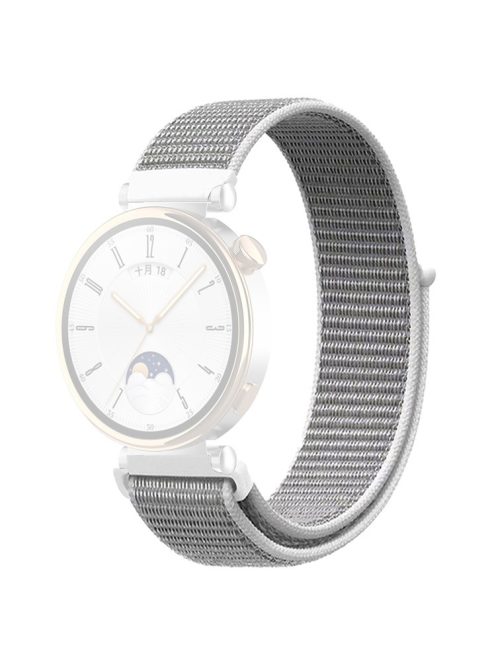 For Huawei Watch GT 4 41mm / Garmin Venu 3S Watch Band 18mm Nylon Loop Adjustable Wrist Strap - Seashell