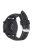 For Huawei Watch GT 4 41mm / Garmin Venu 3S Watch Band 18mm Waterproof Fluorubber Wrist Strap - Black+White Thread