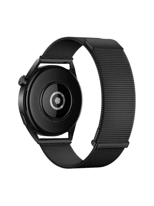 For Huawei Watch GT 4 41mm / Garmin Venu 3S Watch Strap 18mm Milanese Mesh Magnetic Band - Black