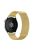 For Huawei Watch GT 4 41mm / Garmin Venu 3S Watch Strap 18mm Milanese Mesh Magnetic Band - Gold