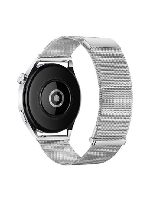 For Huawei Watch GT 4 41mm / Garmin Venu 3S Watch Strap 18mm Milanese Mesh Magnetic Band - Silver