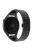 For Huawei Watch GT 4 Pro / GT 3 46mm / Samsung Galaxy Watch3 45mm / Garmin Vivoactive 4 Butterfly Buckle 1-Bead Alloy Watch Band - Black