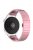 For Huawei Watch GT 4 Pro / GT 3 46mm / Samsung Galaxy Watch3 45mm / Garmin Vivoactive 4 Butterfly Buckle 1-Bead Alloy Watch Band - Pink