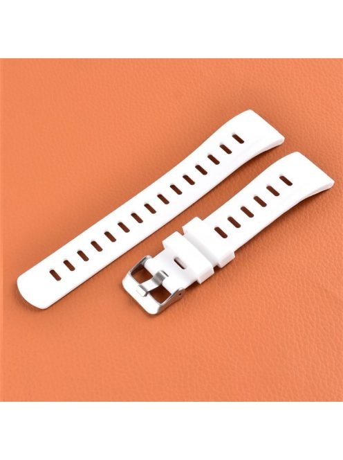 For Samsung / Huawei / Garmin 20mm Universal Watch Strap Replacement Silicone Wrist Band - White