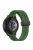 For Samsung Galaxy Watch 6 / Watch 5 / Watch4 40mm / 44mm / Huawei Watch GT 3 42mm / Garmin Venu2 Plus Silicone Watch Band Magnetic Folding Buckle Sport Strap - Army Green