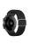 For Samsung Galaxy Watch3 41mm / Garmin Forerunner 645 / Huawei Watch GT 2 42mm Watch Strap 20mm Nylon Band - Black