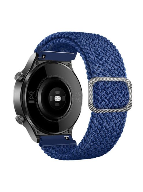 For Samsung Galaxy Watch3 41mm / Garmin Forerunner 645 / Huawei Watch GT 2 42mm Watch Strap 20mm Nylon Band - Blue