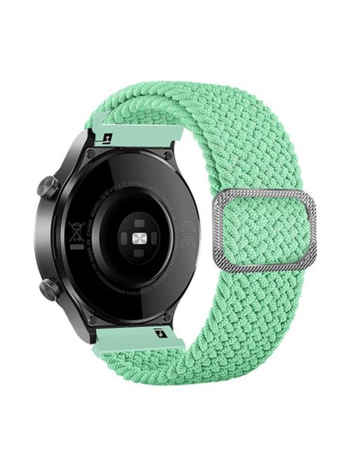 For Samsung Galaxy Watch3 41mm / Garmin Forerunner 645 / Huawei Watch GT 2 42mm Watch Strap 20mm Nylon Band - Light Green