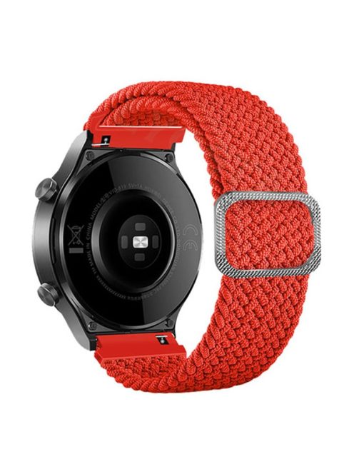 For Samsung Galaxy Watch3 41mm / Garmin Forerunner 645 / Huawei Watch GT 2 42mm Watch Strap 20mm Nylon Band - Orange