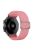 For Samsung Galaxy Watch3 41mm / Garmin Forerunner 645 / Huawei Watch GT 2 42mm Watch Strap 20mm Nylon Band - Pink