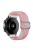 For Samsung Galaxy Watch3 41mm / Garmin Forerunner 645 / Huawei Watch GT 2 42mm Watch Strap 20mm Nylon Band - Pink / White