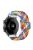 For Samsung Galaxy Watch3 41mm / Garmin Forerunner 645 / Huawei Watch GT 2 42mm Watch Strap 20mm Nylon Band - Rainbow