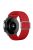 For Samsung Galaxy Watch3 41mm / Garmin Forerunner 645 / Huawei Watch GT 2 42mm Watch Strap 20mm Nylon Band - Red