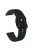 For Samsung Galaxy Watch3 45mm / Garmin Forerunner 265 / Venu 3 Stitching Line Silicone Watch Band 22mm Wrist Strap - Black+Blue Line