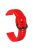 For Samsung Galaxy Watch3 45mm / Garmin Forerunner 265 / Venu 3 Stitching Line Silicone Watch Band 22mm Wrist Strap - Red