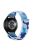 For Samsung Galaxy Watch3 45mm / Garmin Venu 3 Watch Band 22mm Nylon Loop Camouflage Strap - Blue Camo