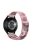 For Samsung Galaxy Watch3 45mm / Garmin Venu 3 Watch Band 22mm Nylon Loop Camouflage Strap - Pink Camo