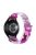 For Samsung Galaxy Watch3 45mm / Garmin Venu 3 Watch Band 22mm Nylon Loop Camouflage Strap - Purple Camo