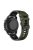 For Samsung Galaxy Watch3 45mm / Garmin Venu 3 Watch Strap 22mm Dual Color Silicone Watchband - Army Green+Black