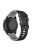 For Samsung Galaxy Watch3 45mm / Garmin Venu 3 Watch Strap 22mm Dual Color Silicone Watchband - Black+Grey