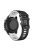 For Samsung Galaxy Watch3 45mm / Garmin Venu 3 Watch Strap 22mm Dual Color Silicone Watchband - Black+White