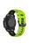 For Samsung Galaxy Watch3 45mm / Garmin Venu 3 Watch Strap 22mm Dual Color Silicone Watchband - Lime+Black