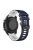 For Samsung Galaxy Watch3 45mm / Garmin Venu 3 Watch Strap 22mm Dual Color Silicone Watchband - Midnight Blue+White