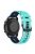 For Samsung Galaxy Watch3 45mm / Garmin Venu 3 Watch Strap 22mm Dual Color Silicone Watchband - Teal Green+Blue