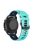 For Samsung Galaxy Watch3 45mm / Huawei Watch 3 / Garmin Forerunner 255 / Apex 46mm Dual-Color Silicone Watch Band 22mm Sport Strap Replacement - Teal  /  Blue