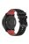 For Samsung Galaxy Watch3 45mm / Huawei Watch 3 / Garmin Forerunner 255 / Apex 46mm Silicone Watch Band 22mm Dual Color Adjustable Wrist Strap - Black / Red