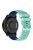 For Samsung Galaxy Watch3 45mm / Huawei Watch 3 / Garmin Forerunner 255 / Apex 46mm Silicone Watch Band 22mm Dual Color Adjustable Wrist Strap - Green / Blue