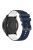 For Samsung Galaxy Watch3 45mm / Huawei Watch 3 / Garmin Forerunner 255 / Apex 46mm Silicone Watch Band 22mm Dual Color Adjustable Wrist Strap - Navy Blue / White