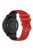 For Samsung Galaxy Watch3 45mm / Huawei Watch 3 / Garmin Forerunner 255 / Apex 46mm Silicone Watch Band 22mm Dual Color Adjustable Wrist Strap - Red / Black