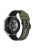 For Samsung Galaxy Watch3 45mm R840 / Galaxy Watch 46mm  / Garmin Vivoactive 4 Silicone Watch Band 22mm Dual Color Adjustable Wrist Strap - Army Green / Black