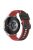 For Samsung Galaxy Watch3 45mm R840 / Galaxy Watch 46mm  / Garmin Vivoactive 4 Silicone Watch Band 22mm Dual Color Adjustable Wrist Strap - Black / Red