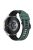 For Samsung Galaxy Watch3 45mm R840 / Galaxy Watch 46mm  / Garmin Vivoactive 4 Silicone Watch Band 22mm Dual Color Adjustable Wrist Strap - Olive Green / Black