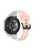 For Samsung Galaxy Watch3 45mm R840 / Galaxy Watch 46mm  / Garmin Vivoactive 4 Silicone Watch Band 22mm Dual Color Adjustable Wrist Strap - Pink / White