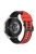 For Samsung Galaxy Watch3 45mm R840 / Galaxy Watch 46mm  / Garmin Vivoactive 4 Silicone Watch Band 22mm Dual Color Adjustable Wrist Strap - Red / Black