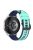 For Samsung Galaxy Watch3 45mm R840 / Galaxy Watch 46mm  / Garmin Vivoactive 4 Silicone Watch Band 22mm Dual Color Adjustable Wrist Strap - Teal Green / Blue