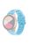 For Samsung Galaxy Watch3 45mm/Huawei Watch GT 3 Pro 46mm/Garmin Venu 2 Soft Silicone Sport Strap 22mm Hollowed-out Plum Blossom Replacement Wristband - Baby Blue