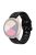 For Samsung Galaxy Watch3 45mm/Huawei Watch GT 3 Pro 46mm/Garmin Venu 2 Soft Silicone Sport Strap 22mm Hollowed-out Plum Blossom Replacement Wristband - Black