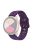 For Samsung Galaxy Watch3 45mm/Huawei Watch GT 3 Pro 46mm/Garmin Venu 2 Soft Silicone Sport Strap 22mm Hollowed-out Plum Blossom Replacement Wristband - Dark Purple