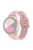 For Samsung Galaxy Watch3 45mm/Huawei Watch GT 3 Pro 46mm/Garmin Venu 2 Soft Silicone Sport Strap 22mm Hollowed-out Plum Blossom Replacement Wristband - Pink