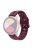 For Samsung Galaxy Watch3 45mm/Huawei Watch GT 3 Pro 46mm/Garmin Venu 2 Soft Silicone Sport Strap 22mm Hollowed-out Plum Blossom Replacement Wristband - Wine Red