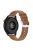 For Samsung Galaxy Watch3 45mm/Huawei Watch GT 3/Honor Watch GS3/Garmin/Xiaomi Mi Watch S1 22mm Genuine Leather Strap Watch Band - Light Brown